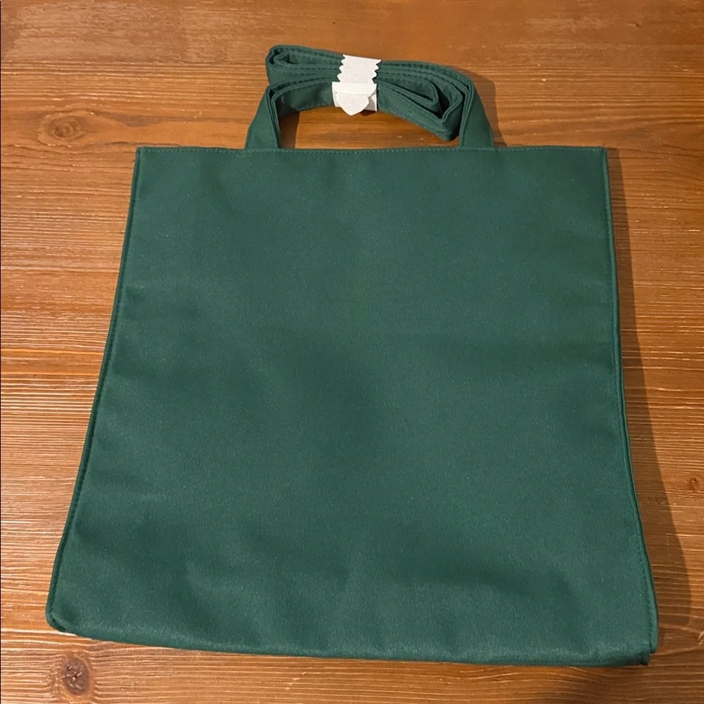 PRADA Beauty Forest Green Tote Bag with Strap & Dust Bag Brand New!! - Picture 6 of 10